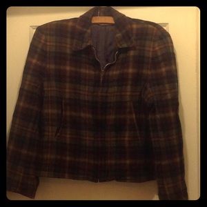 Vintage 100% wool plaid Pendleton jacket unisex M